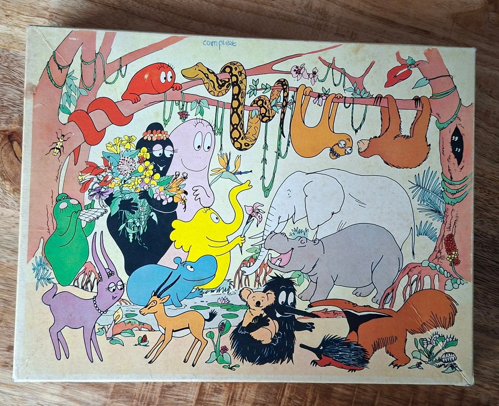 Puzzel Barbapapa (1974) Jigsaw 63 stukken, Ophalen of Verzenden, Gebruikt, Overige typen