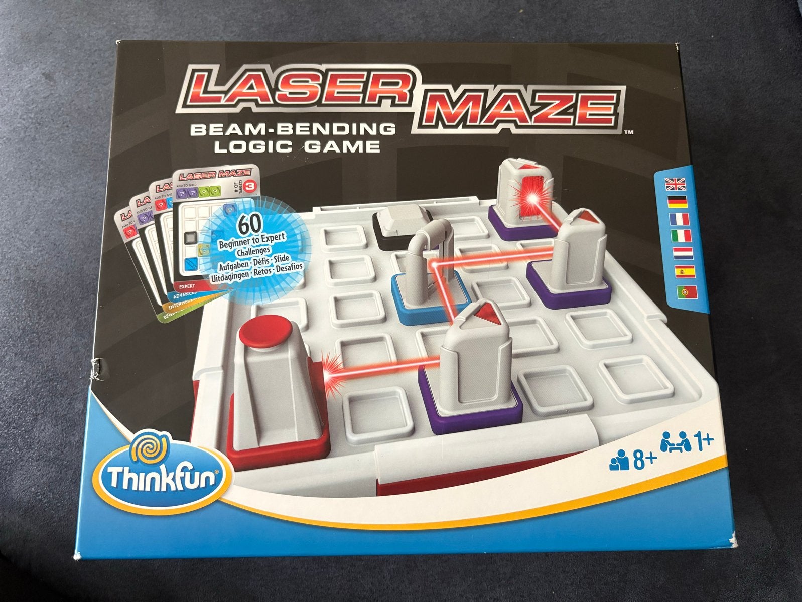 Laser Maze Beam-Bending Logic Game van ThinkFun, Een of twee spelers, Ophalen, Zo goed als nieuw
