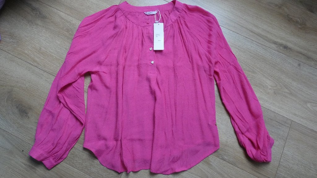 Nieuwe hardroze blouse van Rebelz, Maat 42/44 (L), Nieuw, Ophalen of Verzenden, Roze