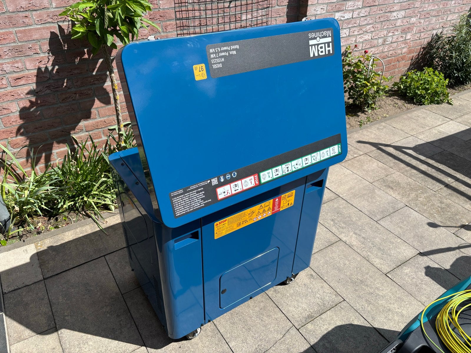 Nieuwe HBM Machines Diesel Generator 6.5 kW - Stil en Kracht, Ophalen, Elektrisch startend, Dieselolie, Nieuw