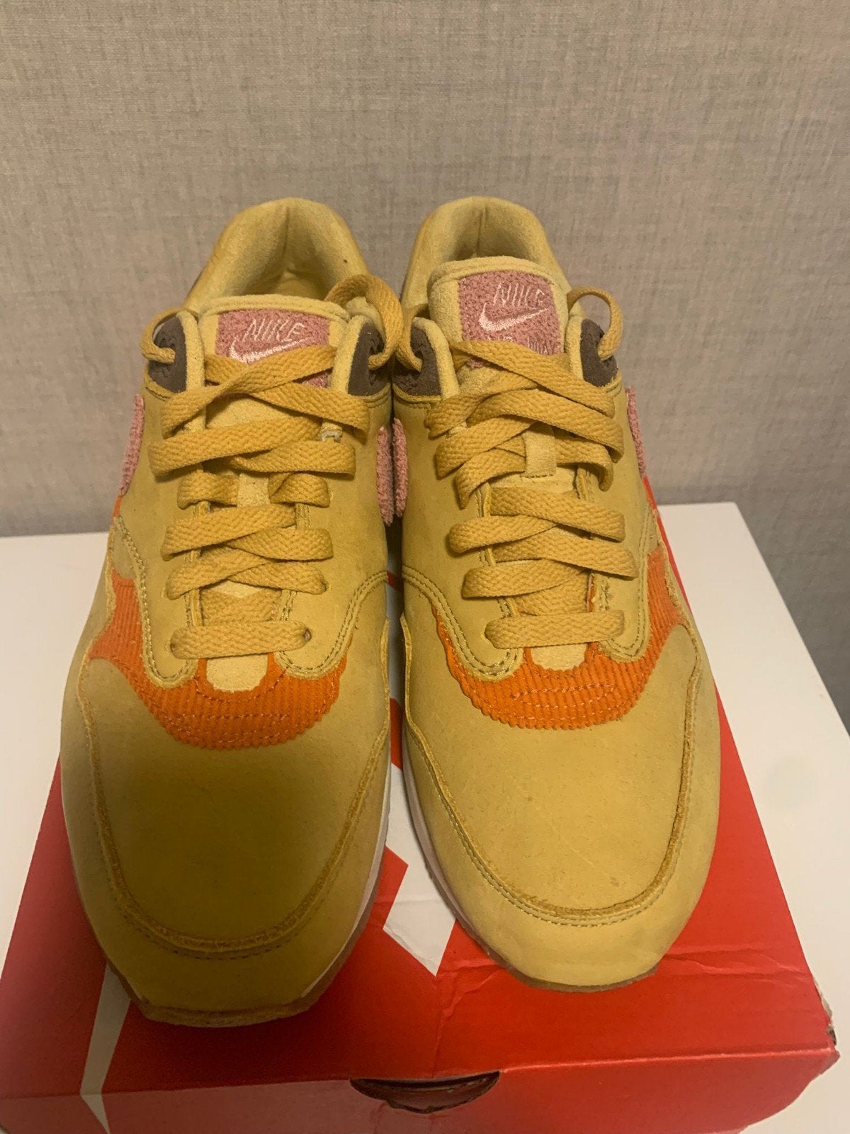 Nike Air Max 1 'Crepe Hemp' - Zo goed als nieuw, Kleding | Heren, Overige kleuren, Nike, Ophalen of Verzenden, Sneakers of Gympen