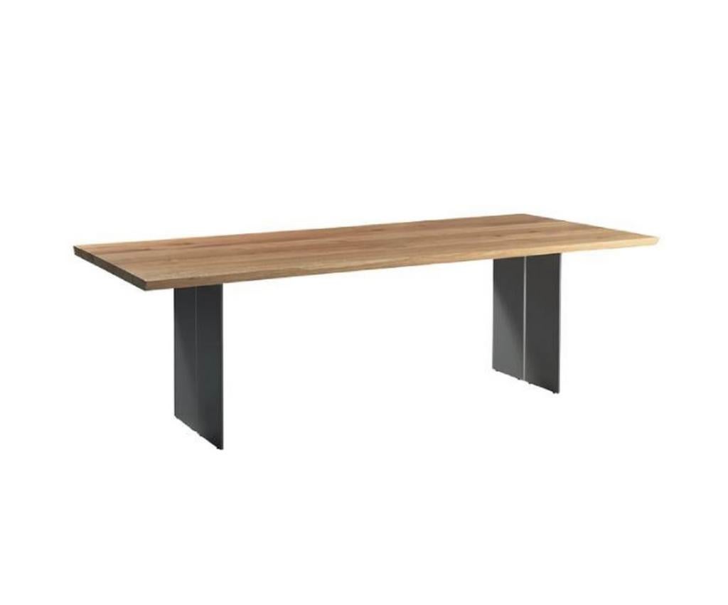 Riva 1920 eettafel – 260 cm – massief eiken – design, Ophalen, Gebruikt, Eikenhout, 200 cm of meer