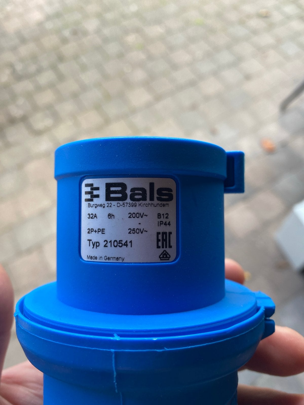 Bals 32A 2P+PE CEE Camping/Camper Stekker - Nieuw, Ophalen, Nieuw