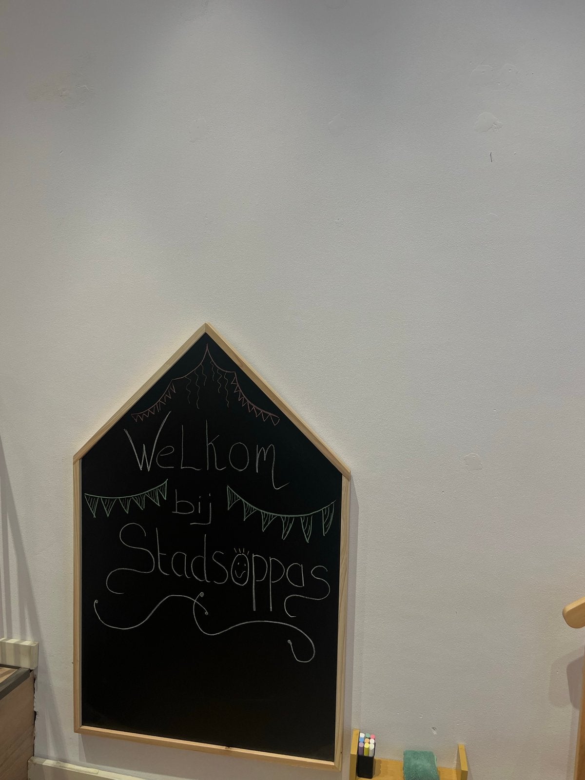 Leuk krijtbord voor kinderkamer of speelhoek, Ophalen of Verzenden, Gebruikt, Knutselen
