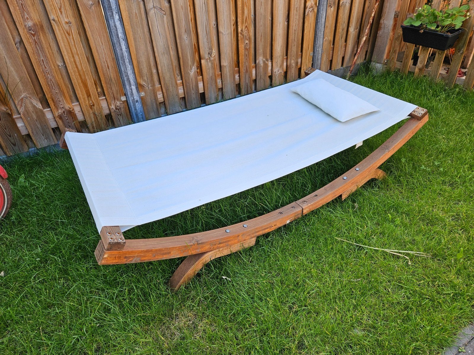 Loungebed tuinbed ligbed, Tuin en Terras, Ophalen, Gebruikt, Eenpersoons, Binnen