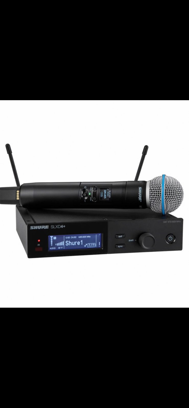 Shure QLXD set met beta 58 mikrofoon, Ophalen of Verzenden, Zo goed als nieuw, Zangmicrofoon