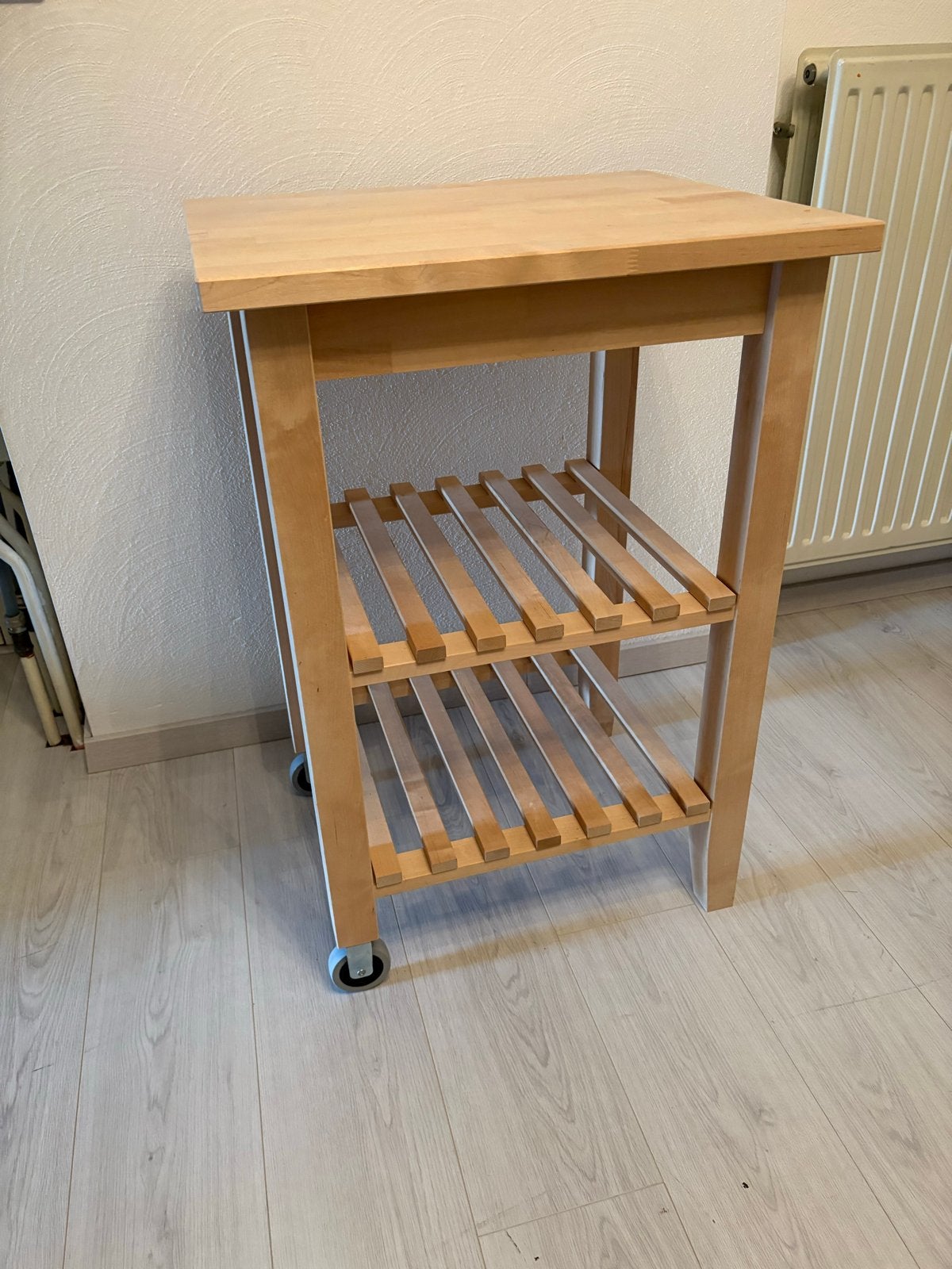 IKEA Keukentrolley / Keukenwagen van hout, Hout, IKEA, Keukentrolley, Zo goed als nieuw