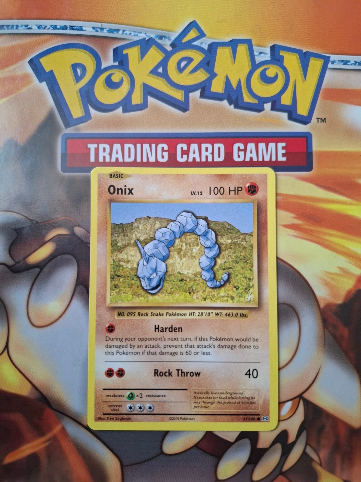 Onix 61/108 XY Evolutions pokemon kaart, Hobby en Vrije tijd, Verzamelkaartspellen | Pokémon, Ophalen of Verzenden, Gebruikt, Losse kaart