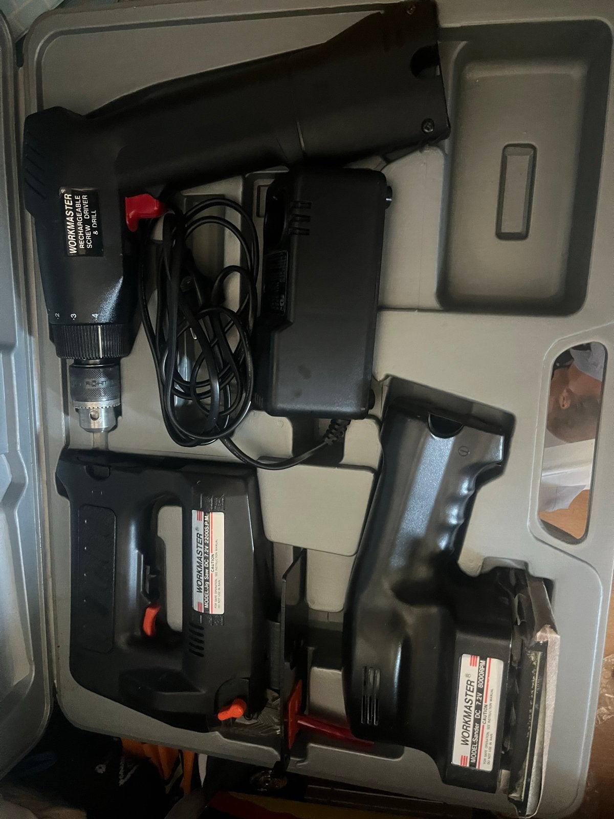 Workmaster Gereedschapset: Boormachine, Zaag & Schuurmachine, Doe-het-zelf en Verbouw, Ophalen of Verzenden, Gebruikt, Minder dan 400 watt