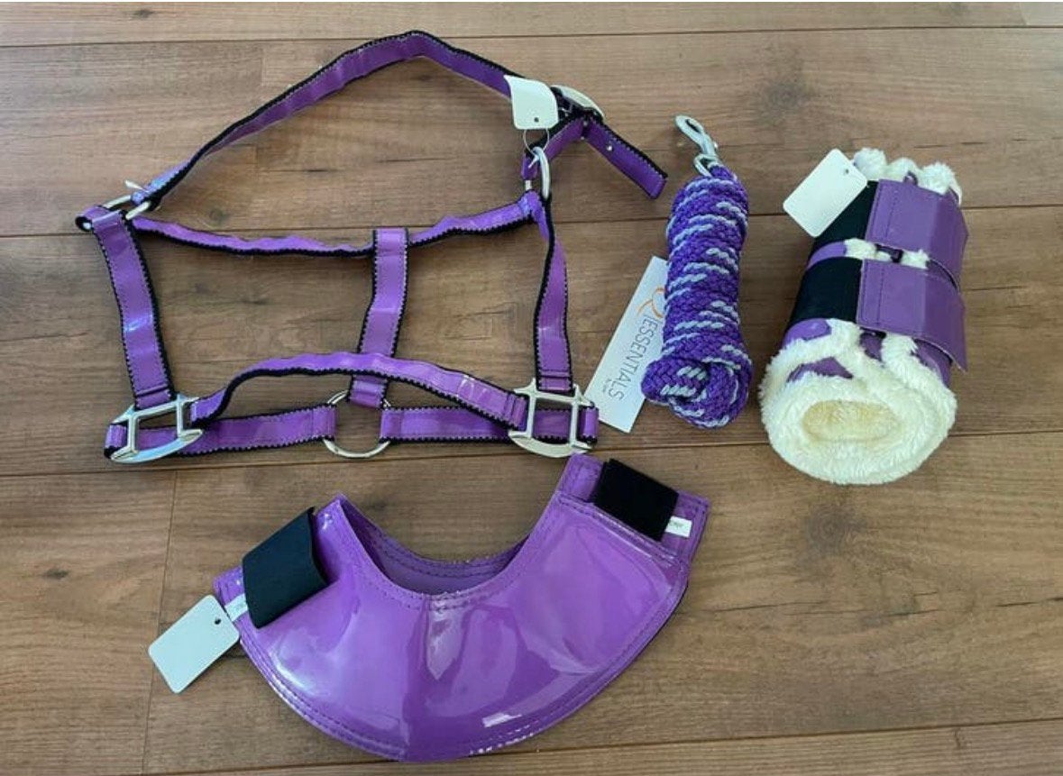 Nieuw paars pony setje, Ophalen of Verzenden, Nieuw, Paars, Pony