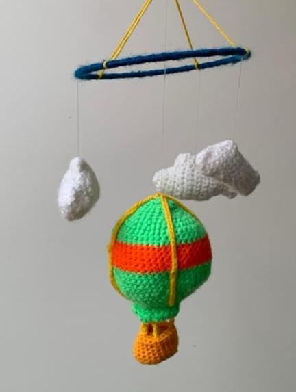 Mobiel luchtballon in de wolken, Ophalen of Verzenden, Nieuw