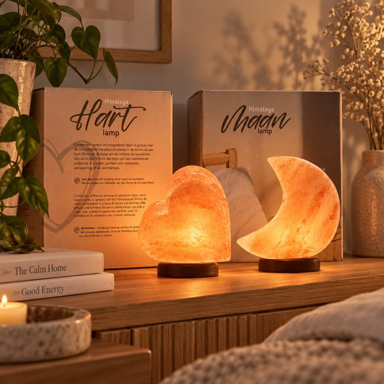 Himalaya Zoutlamp - Hartvormig of Maanvormig, Overige merken, Nieuw, Ophalen of Verzenden, Oranje