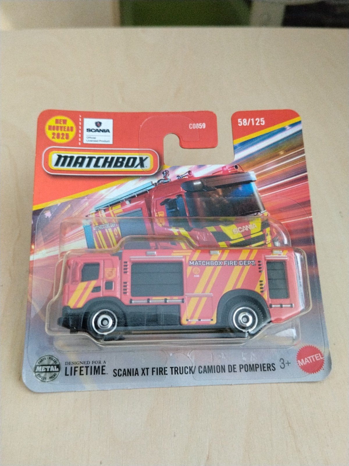 Matchbox Scania xt fire truck, Ophalen of Verzenden, Nieuw, Auto