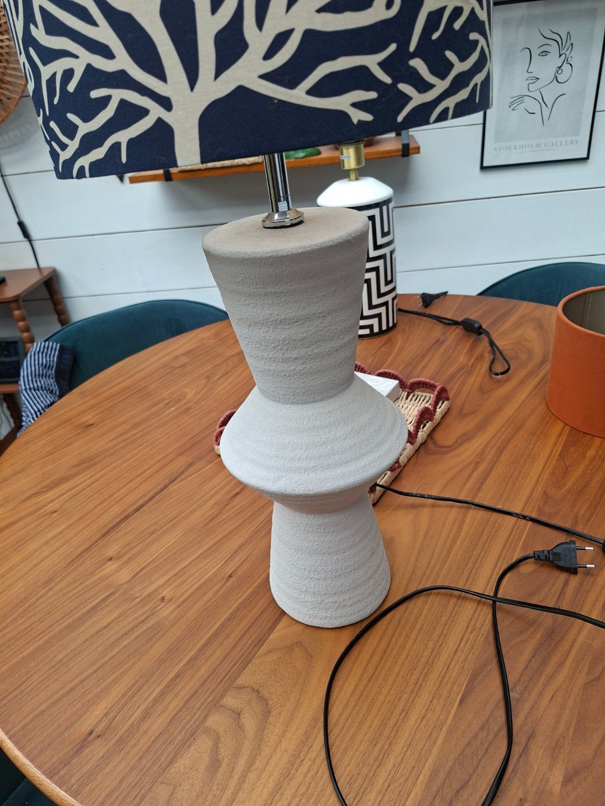 Unieke lampenvoet 54 cm hoog, Ophalen, Gebruikt, Steen/keramiek, 54 cm