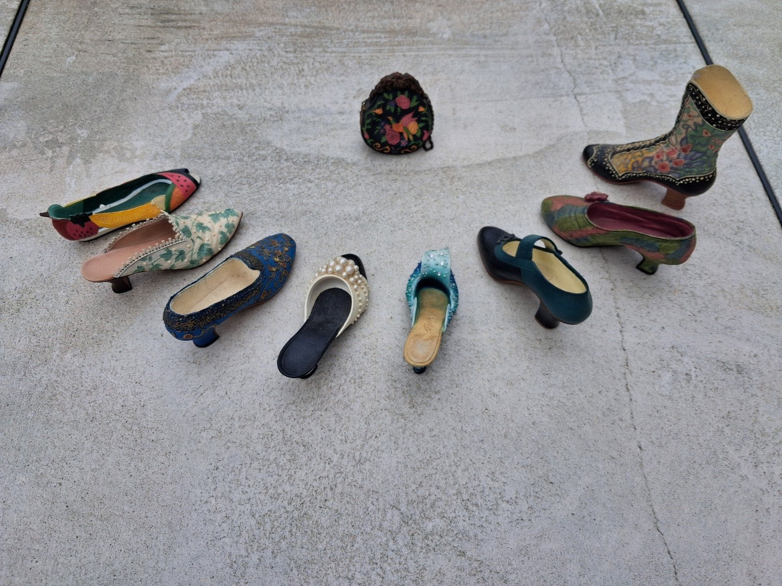 Just the right shoe verzameling - Miniatuur schoenen en tas, Verzamelen, Overige Verzamelen, Ophalen of Verzenden, Gebruikt