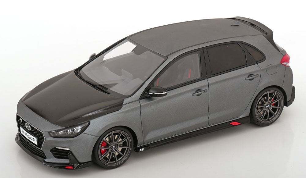 OttoMobile 1:18 Hyundai i30 N Project C 2017 matt grijs, Ophalen of Verzenden, Nieuw, Auto, OttOMobile