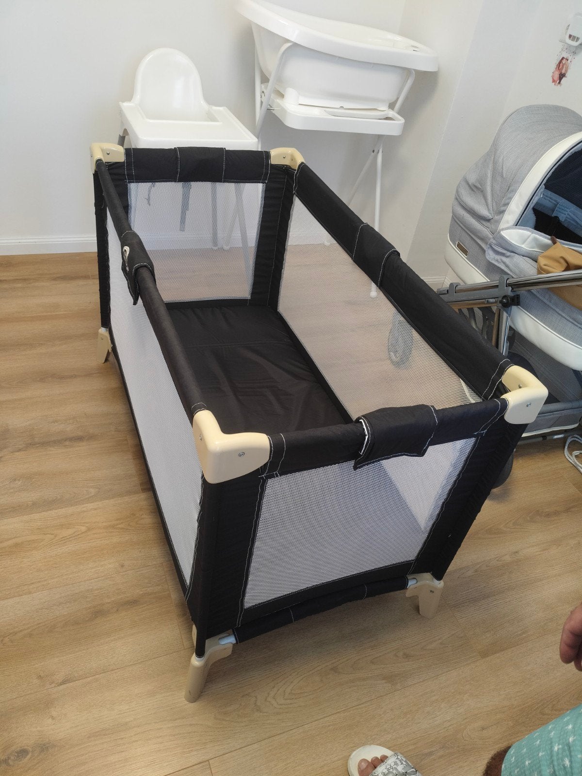 Opvouwbaar babybedje met draagtas, Ophalen, Gebruikt, Minder dan 140 cm, Minder dan 70 cm
