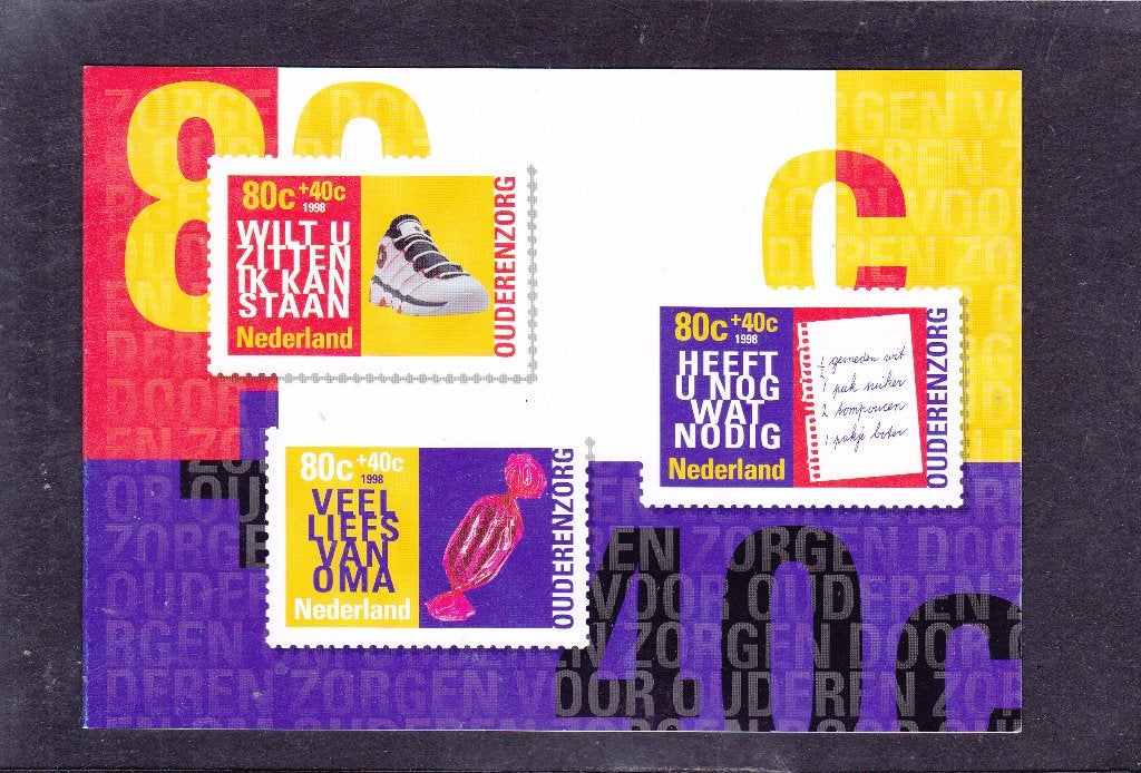Bedankkart Zomerzegels 1998 Fonds Ouderenfonds (564), Postzegels en Munten, Verzenden