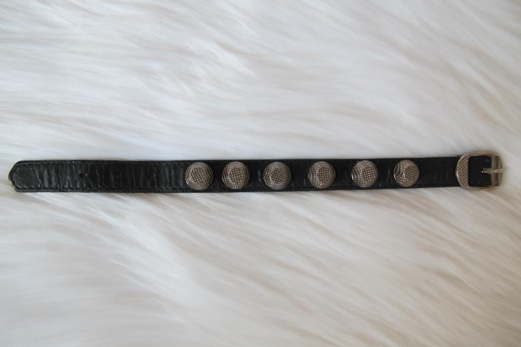 Leather bracelet, Ophalen of Verzenden, Gebruikt, Zilver, Leer