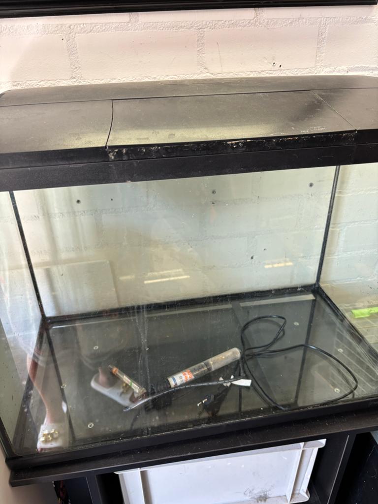 Aquarium met onderkast, Ophalen, Zo goed als nieuw, Leeg aquarium