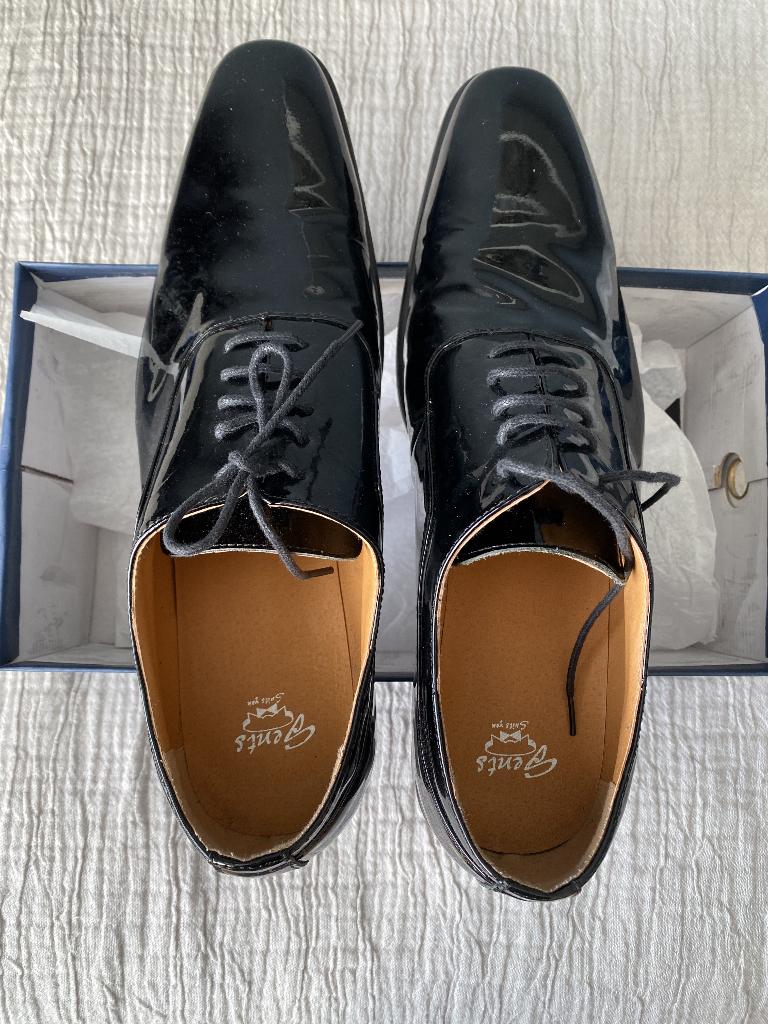 lakschoenen bij smoking, Zwart, Overige typen, Ophalen of Verzenden, Zo goed als nieuw