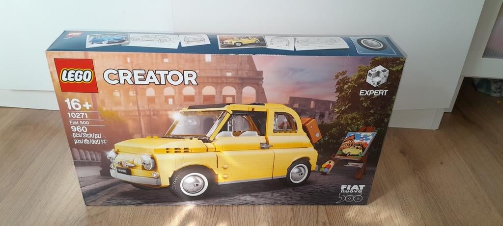 Lego creator 10271 fiat 500 geel nieuw ongeopend netjes, Lego, Nieuw, Ophalen of Verzenden, Compleet