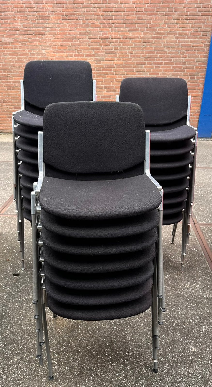 Partij 24x Castelli desihn stoelen, Ophalen, Gebruikt, Vijf, Zes of meer stoelen
