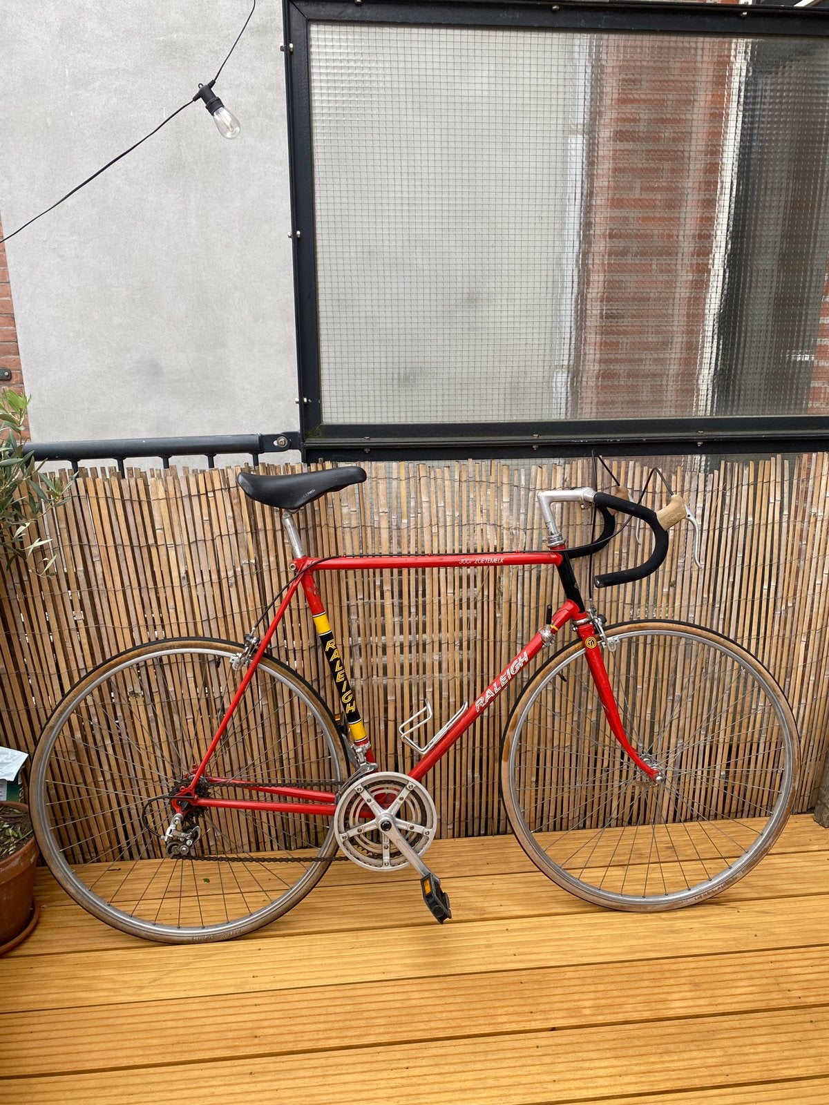 Vintage Raleigh Joop Zoetemelk racefiets, Velgrem, Zo goed als nieuw, Ophalen, Overige merken