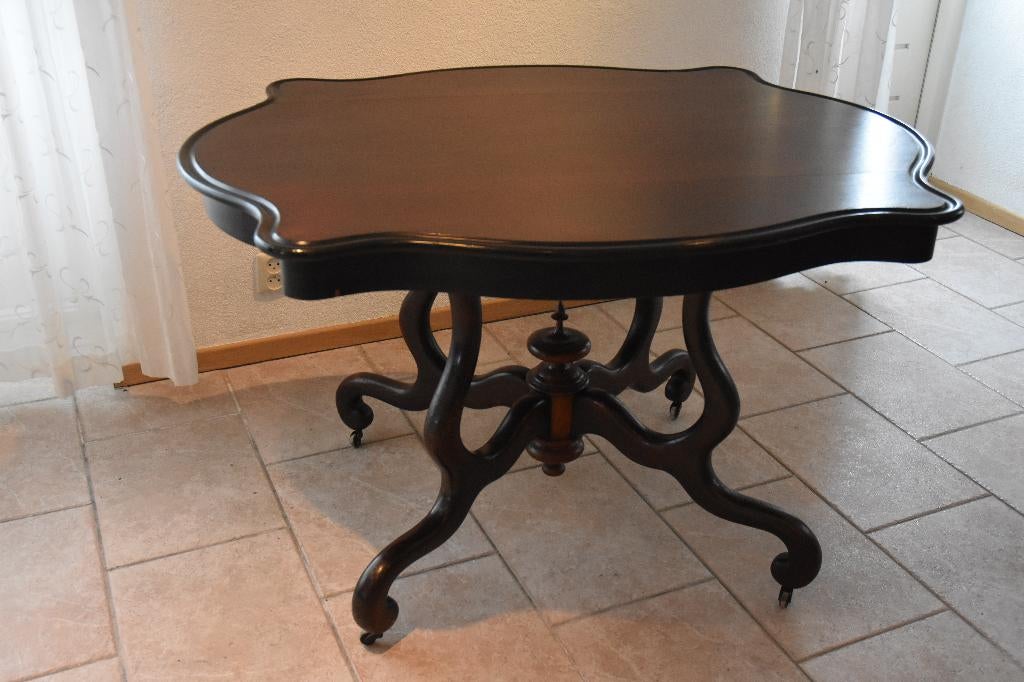 Mahonie Spinnekop Tafel / Eettafel / Bijzettafel, Antiek en Kunst, Ophalen