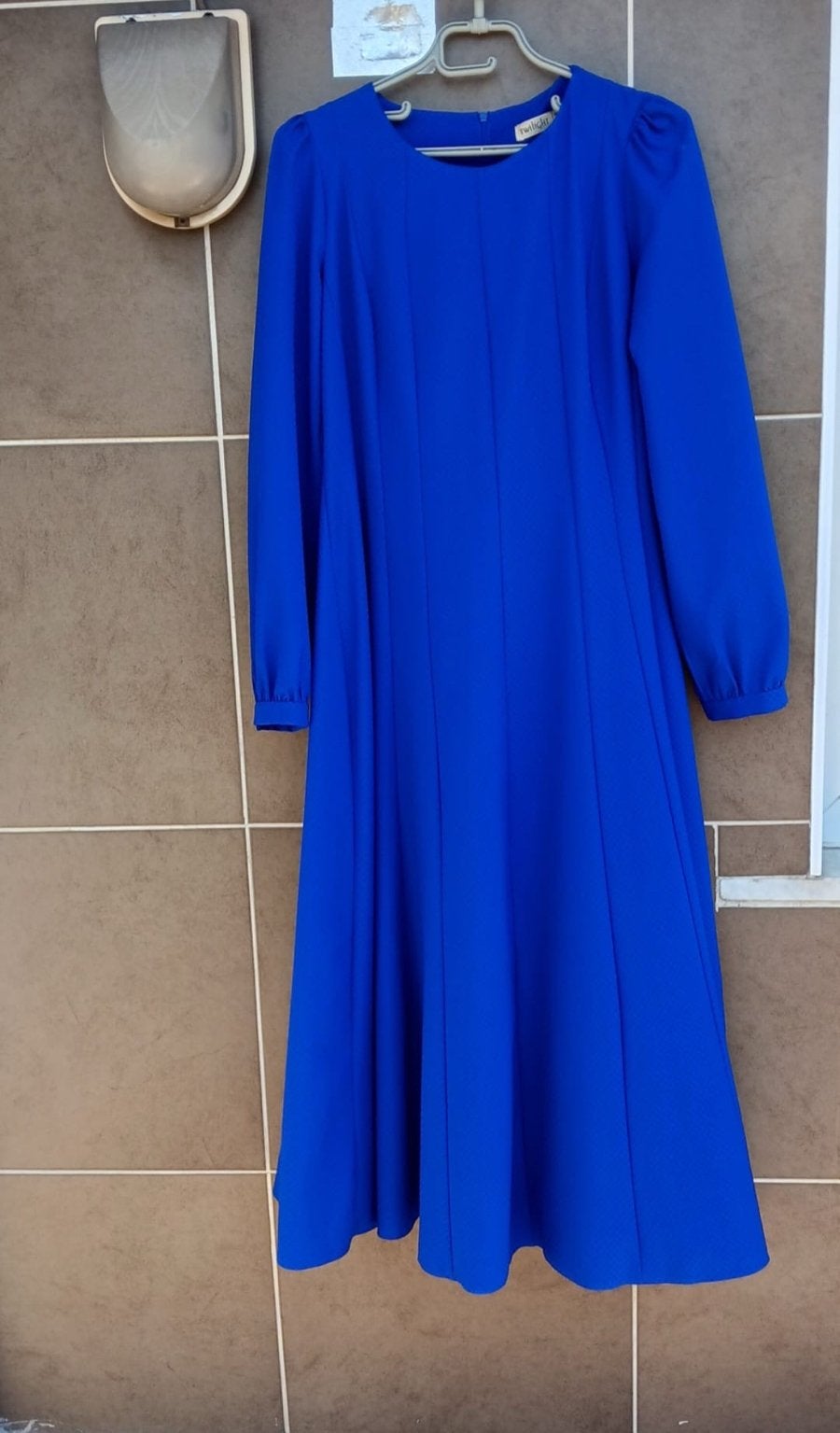 Kobaltblauwe jurk met lange mouwen, Kleding | Dames, Maat 38/40 (M), Blauw, Ophalen of Verzenden, Zo goed als nieuw