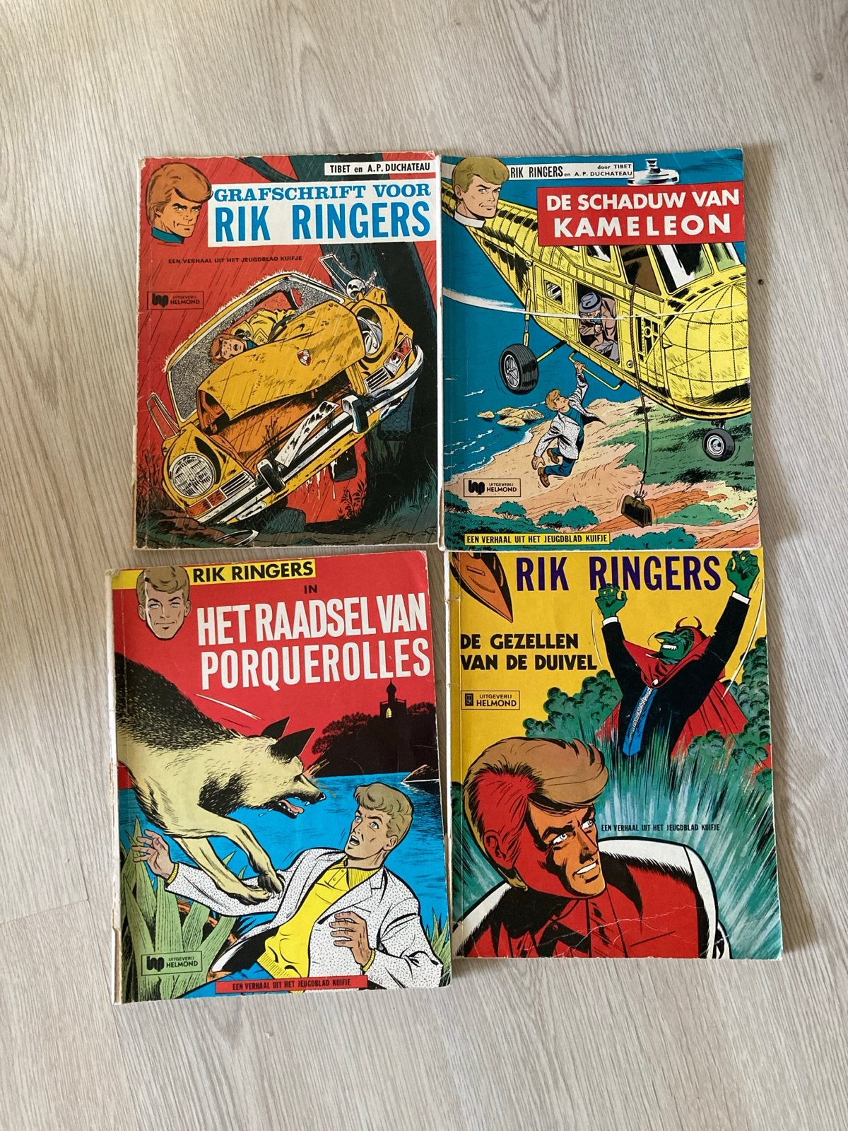 4 Rik Ringers stripboeken - Vintage collectie, Meerdere stripboeken, Ophalen of Verzenden, Gelezen