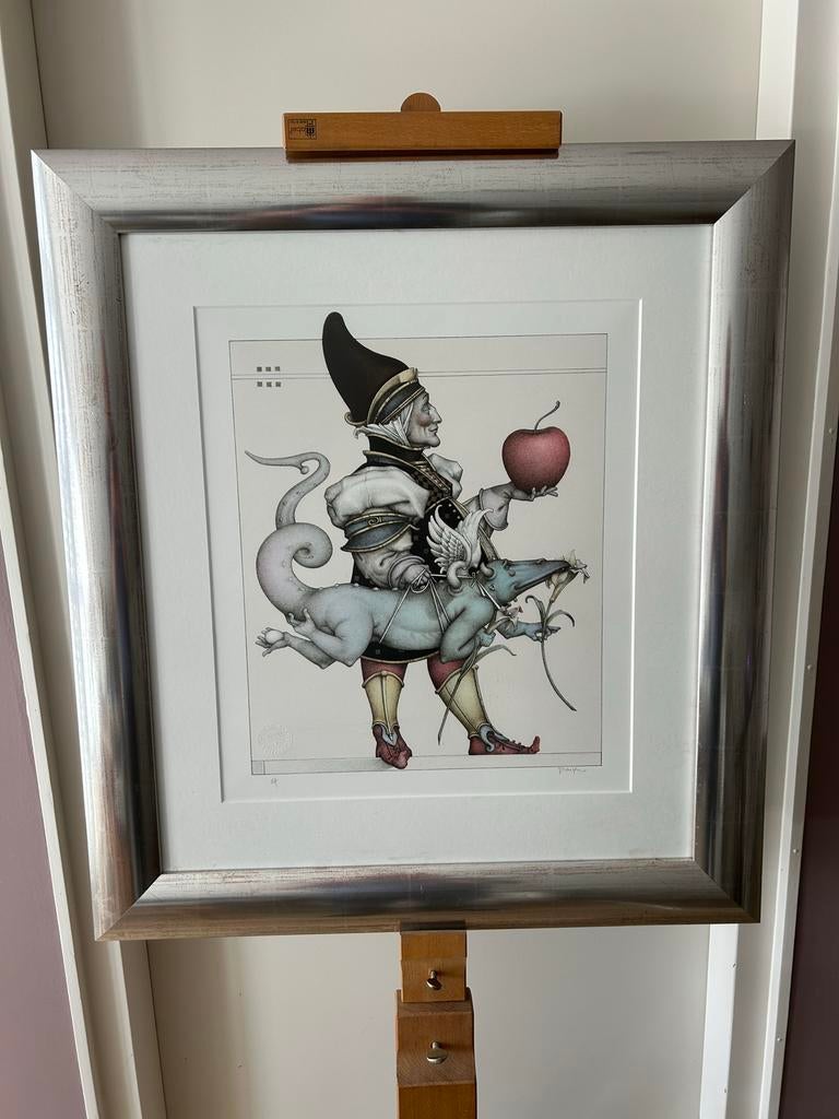 Michael Parkes Litho EA in Lijst, Antiek en Kunst, Kunst | Litho's en Zeefdrukken, Ophalen
