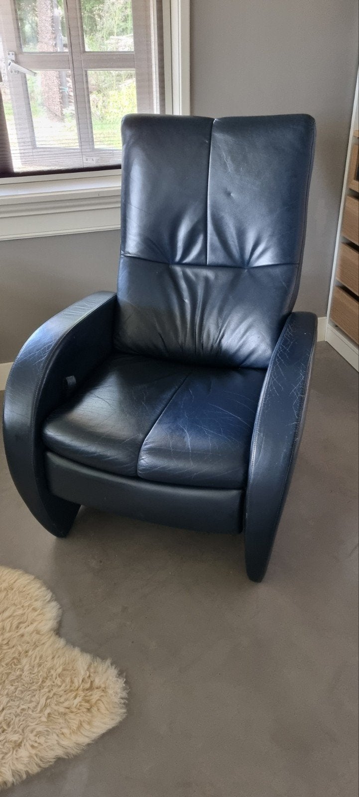 relax fauteuil, Ophalen, Gebruikt, 50 tot 75 cm, Leer