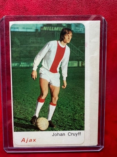 Johan Cruyff AJAX Kolibri sticker mint 1972-1973 luxe, Verzenden, Zo goed als nieuw, Ajax, Poster, Plaatje of Sticker