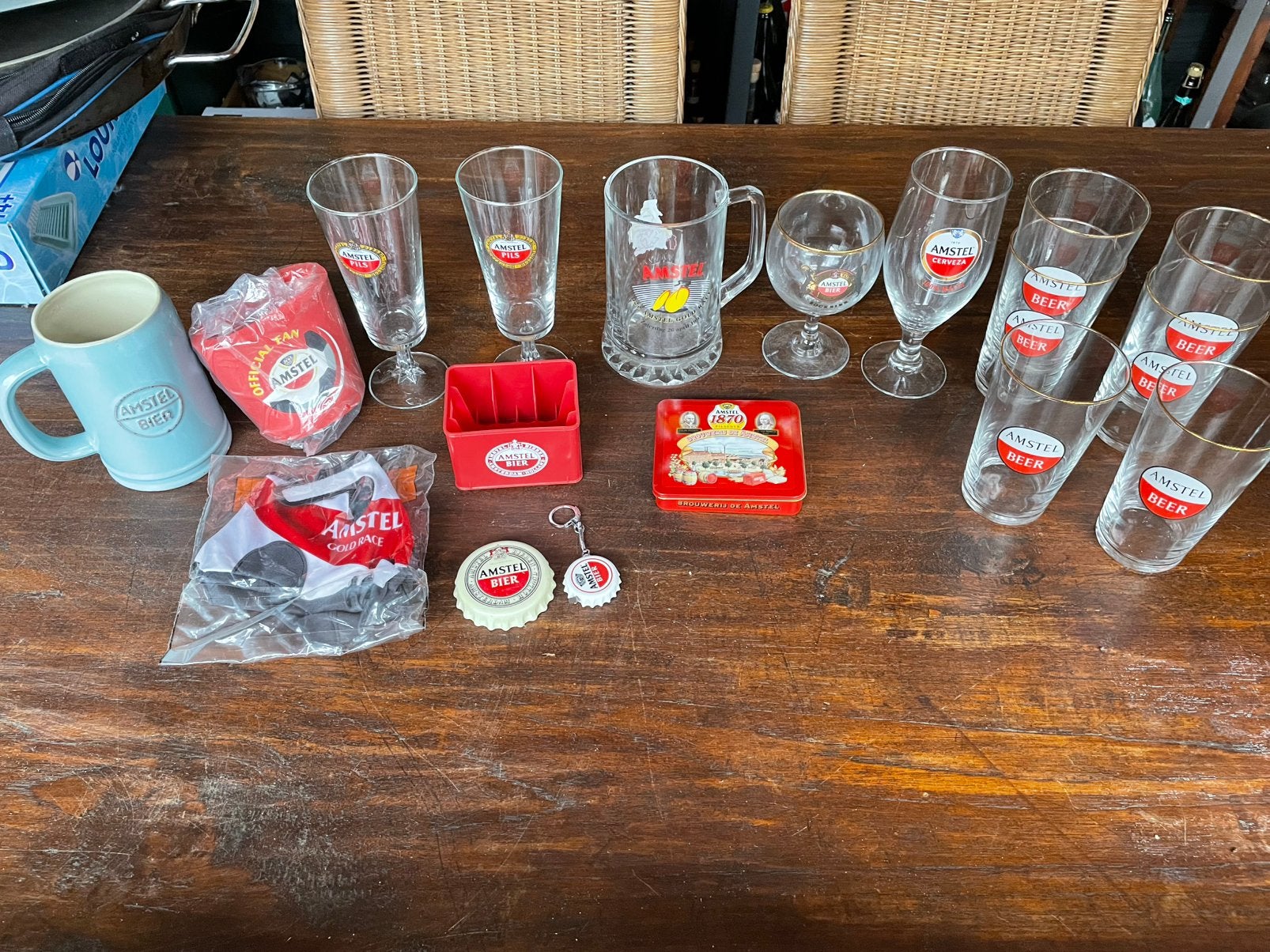 Kleine amstel verzameling, Verzamelen, Ophalen of Verzenden, Zo goed als nieuw, Bierglas