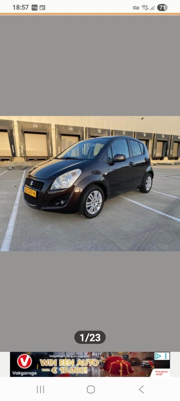 Suzuki Splash 1.2 Exclusive AUTOMAAT. Zeer Mooie Suzuki., Stof, 4 cilinders, Bruin, Origineel Nederlands