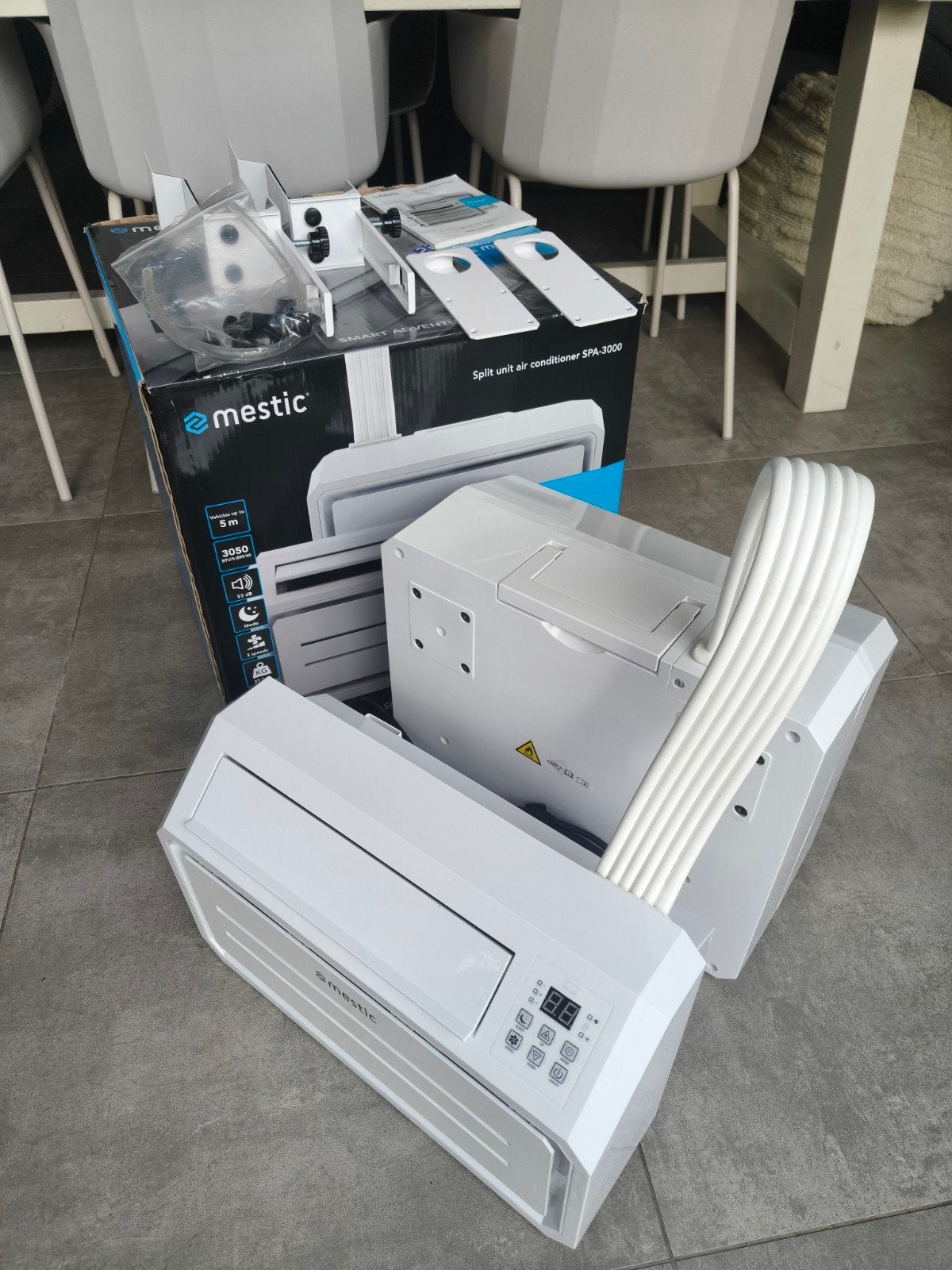 Mestic Split unit airconditioner SPA-3000, Ophalen, Zo goed als nieuw