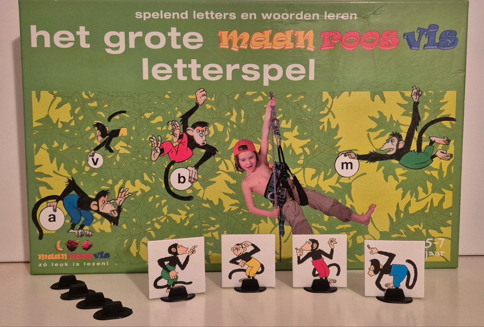 Het grote maan roos vis letterspel  5-7 jaar., Hobby en Vrije tijd, Gezelschapsspellen | Bordspellen, Ophalen of Verzenden, Zo goed als nieuw
