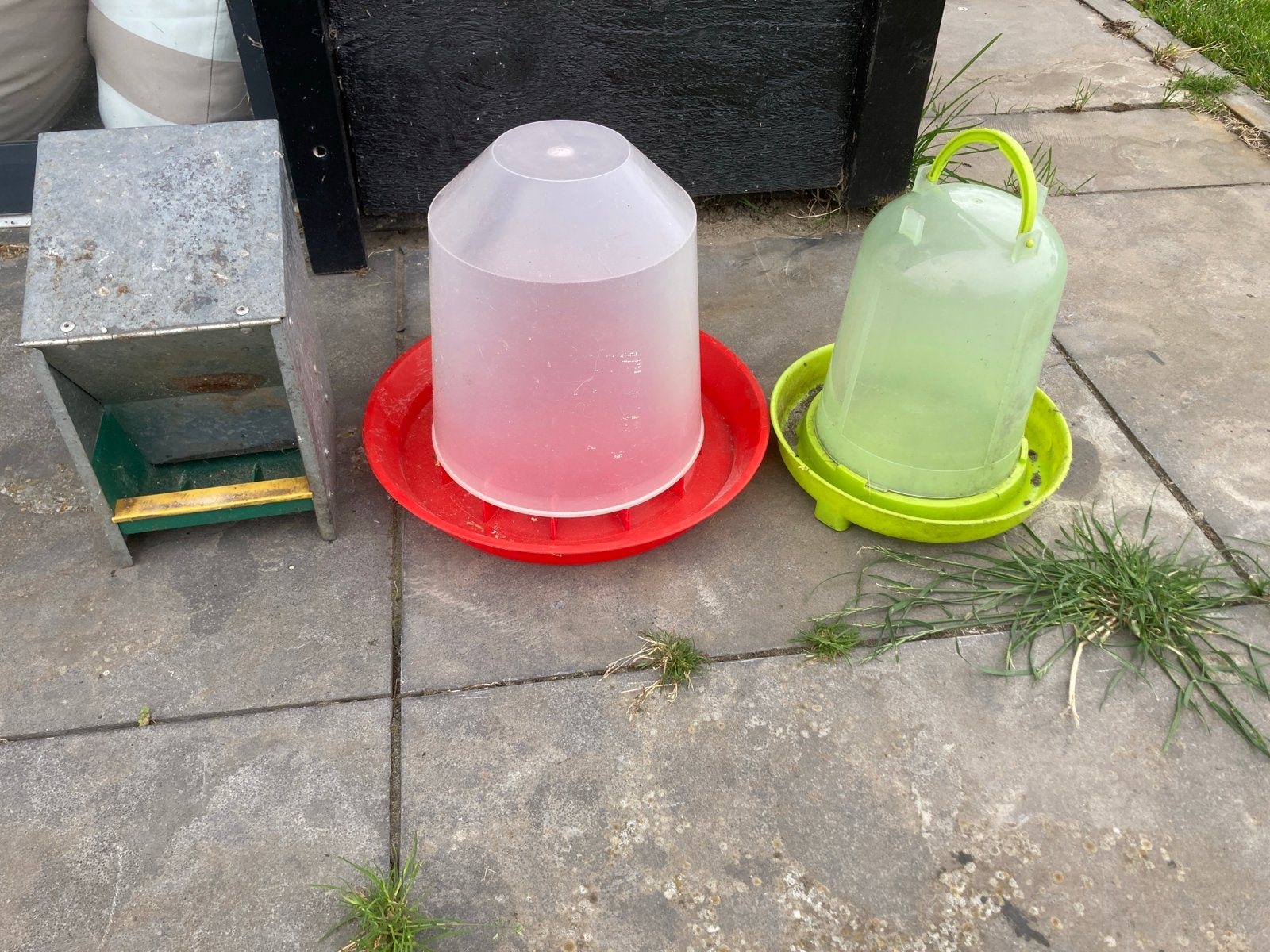 Pluimvee waterbak en etensbak, Ophalen of Verzenden, Drinken en Voederen