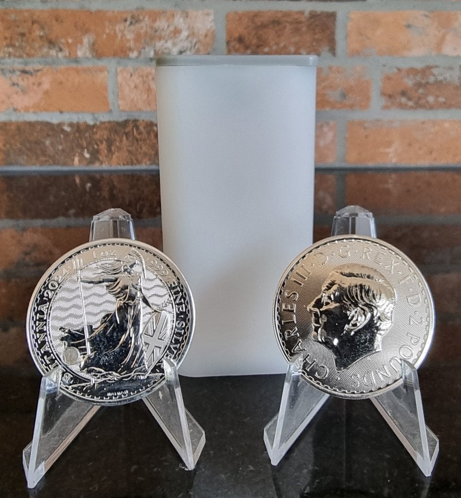 Diverse 500 x 1 oz .999 zilveren munten., Postzegels en Munten, Edelmetalen en Baren, Ophalen, Zilver