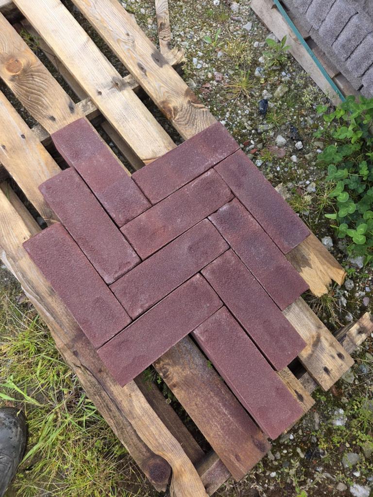 Gebakken klinkers Dikformaat koper kleur., Ophalen of Verzenden, Nieuw, Keramiek, Klinkers