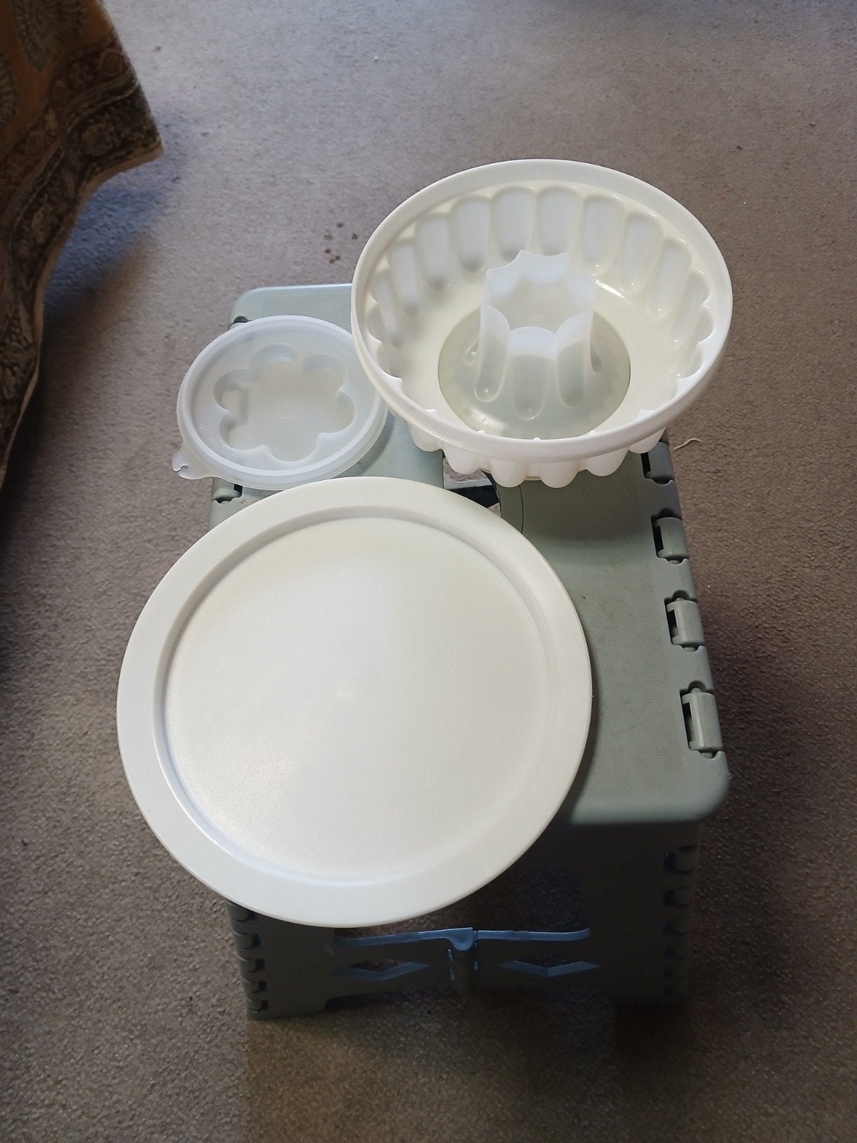 Tupperware puddingvorm9 deksel, Kunststof, Ophalen of Verzenden, Wit, Overige typen