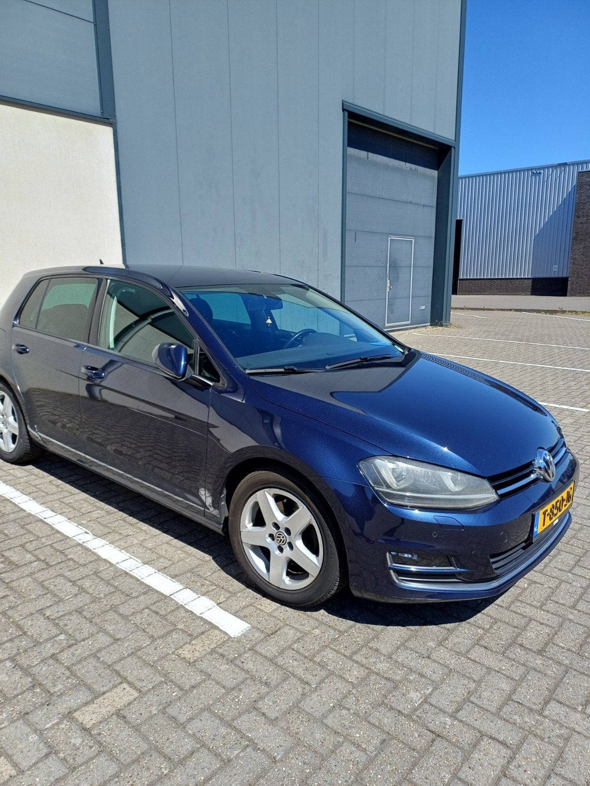 Volkswagen Golf 1.4 TSI ACT Highline DSG, Auto's, Volkswagen, Zwart, 4 cilinders, Blauw, Alcantara