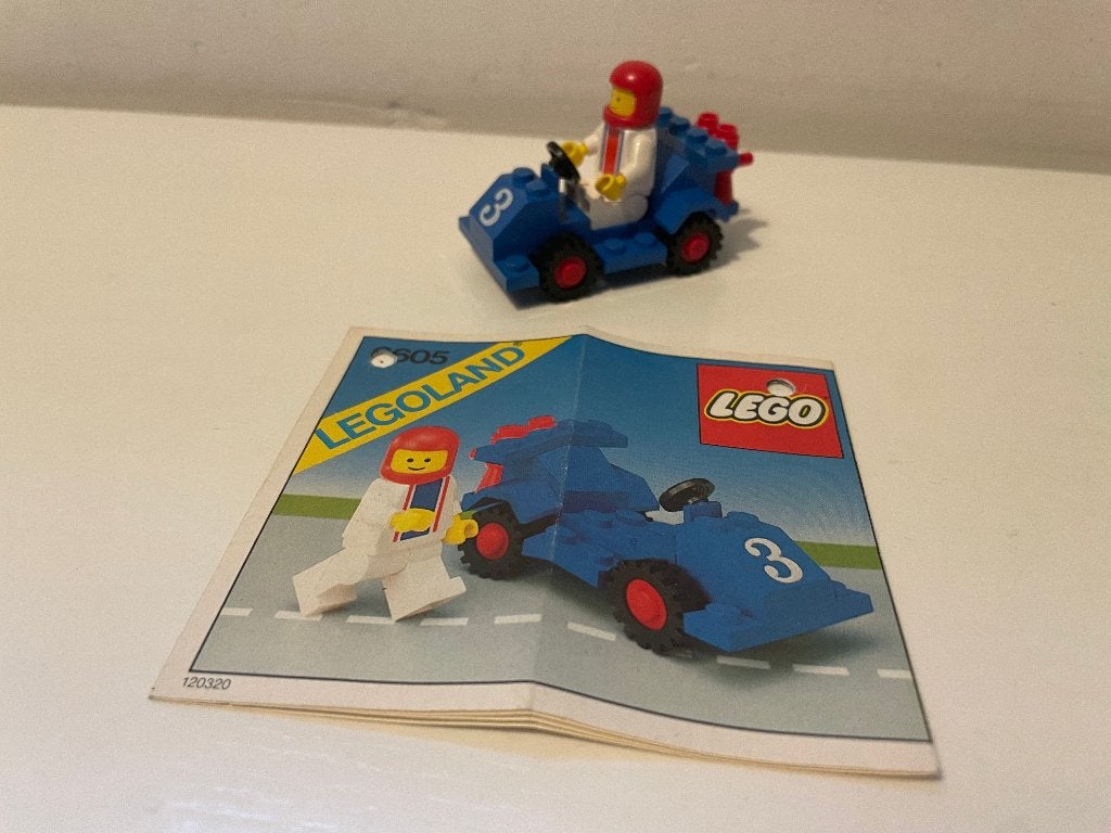 Lego 6605 raceauto - road racer (classic town), Compleet, Gebruikt, Lego, Ophalen of Verzenden