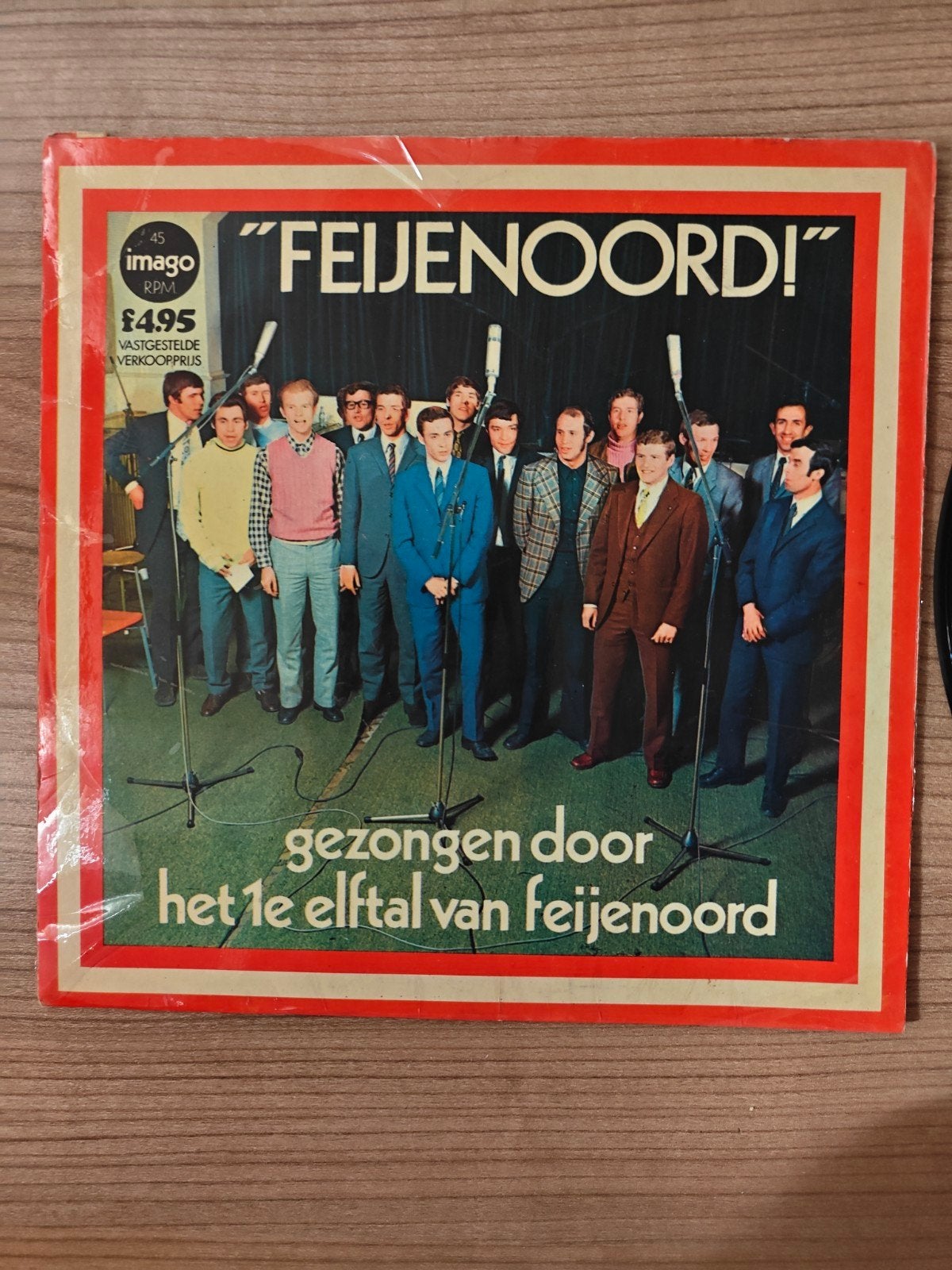 Feijenoord! Single 1970 met Coen Moulijn e.a., Gebruikt, Overige genres, 7 inch, Ophalen of Verzenden