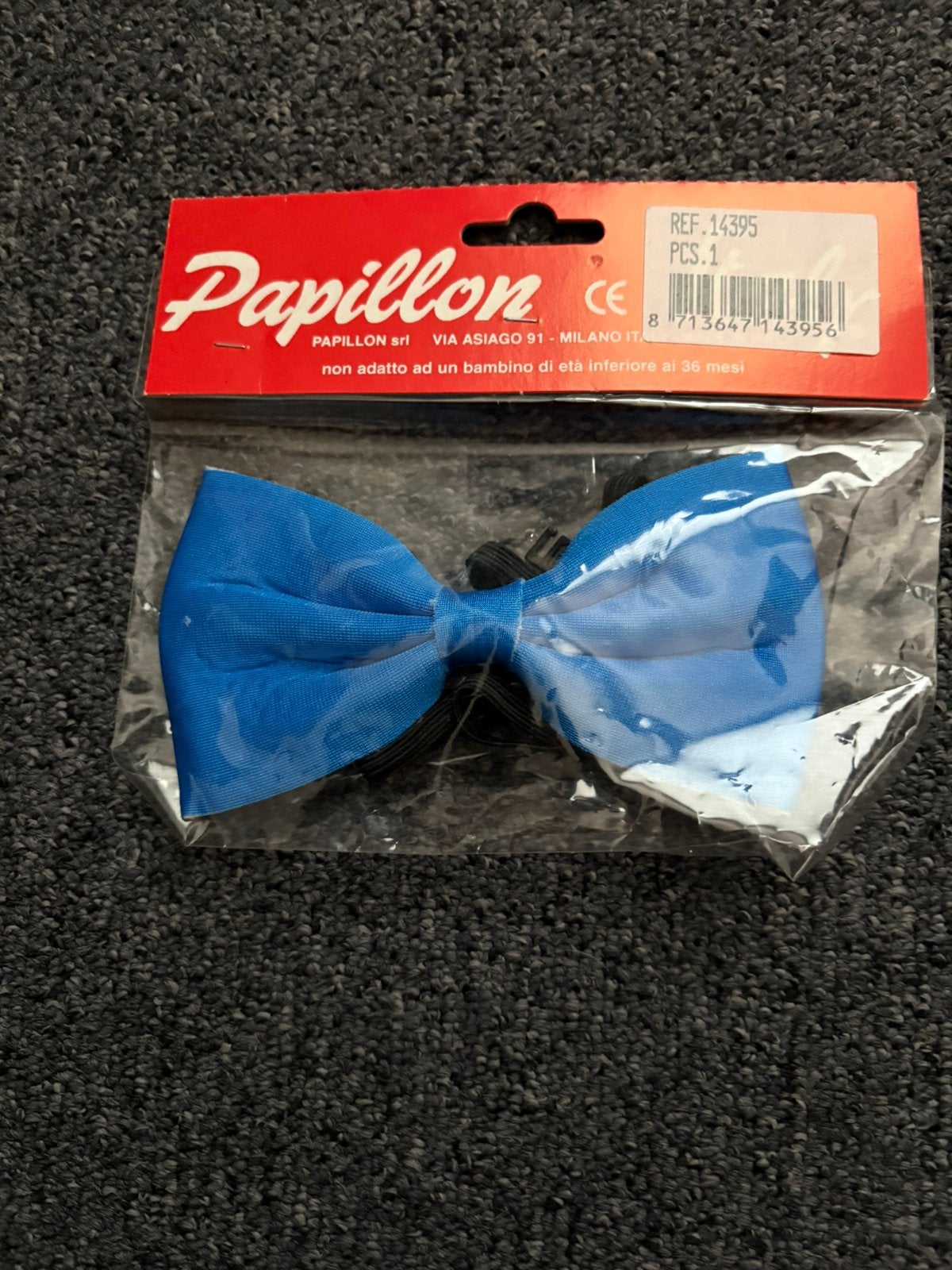 Vlinderstrik blauw nieuw, Ophalen of Verzenden, Nieuw, Blauw, Effen
