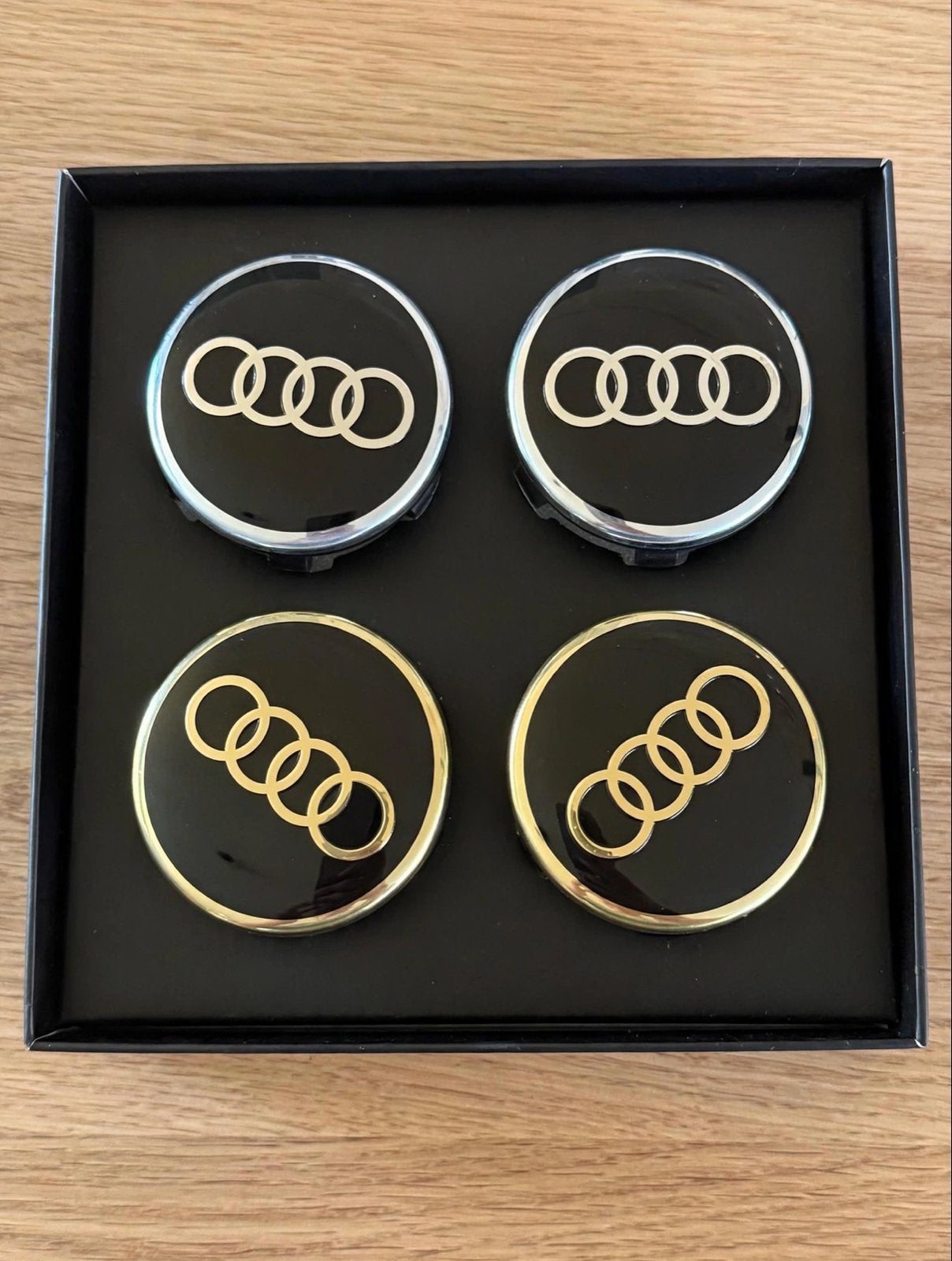 Audi Naafdoppen Zilver (61mm), Ophalen of Verzenden, Nieuw
