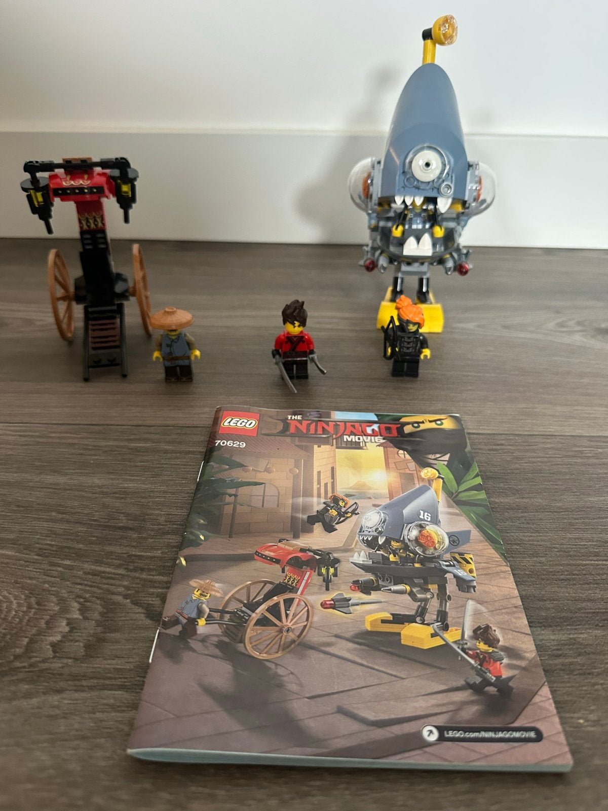 LEGO Ninjago Movie 70629 Piranha Aanval met minifiguren, Ophalen of Verzenden, Zo goed als nieuw, Overige merken