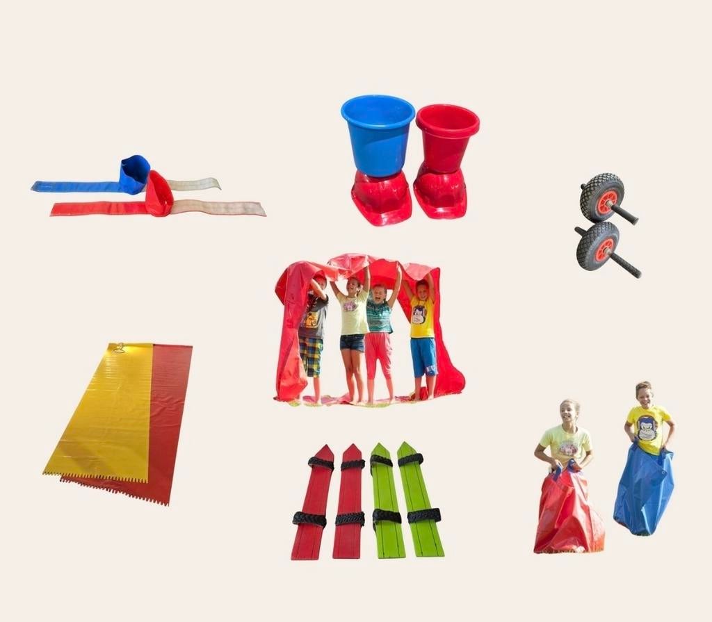 6 Zes Kamp Spellen Set voor Buitenactiviteiten, Ophalen of Verzenden, Gebruikt
