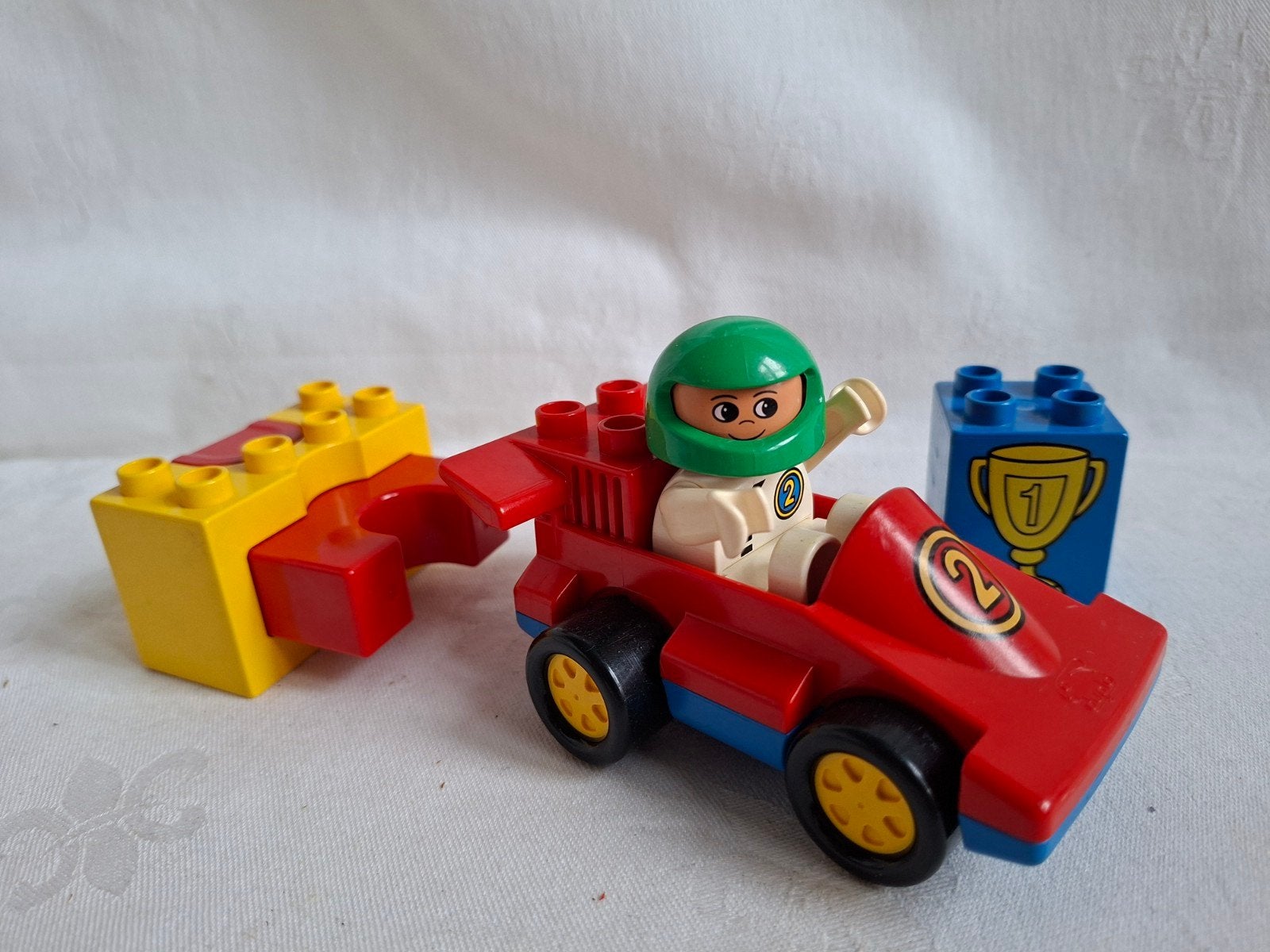 Vintage Duplo set 2607 Catapult Racer met afschietblok, Ophalen of Verzenden, Complete set, Duplo